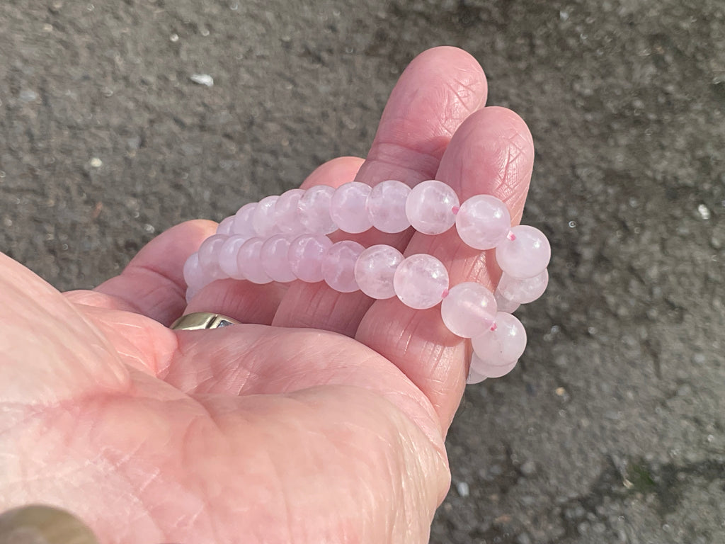 8mm Rose Quartz Bead Bracelet