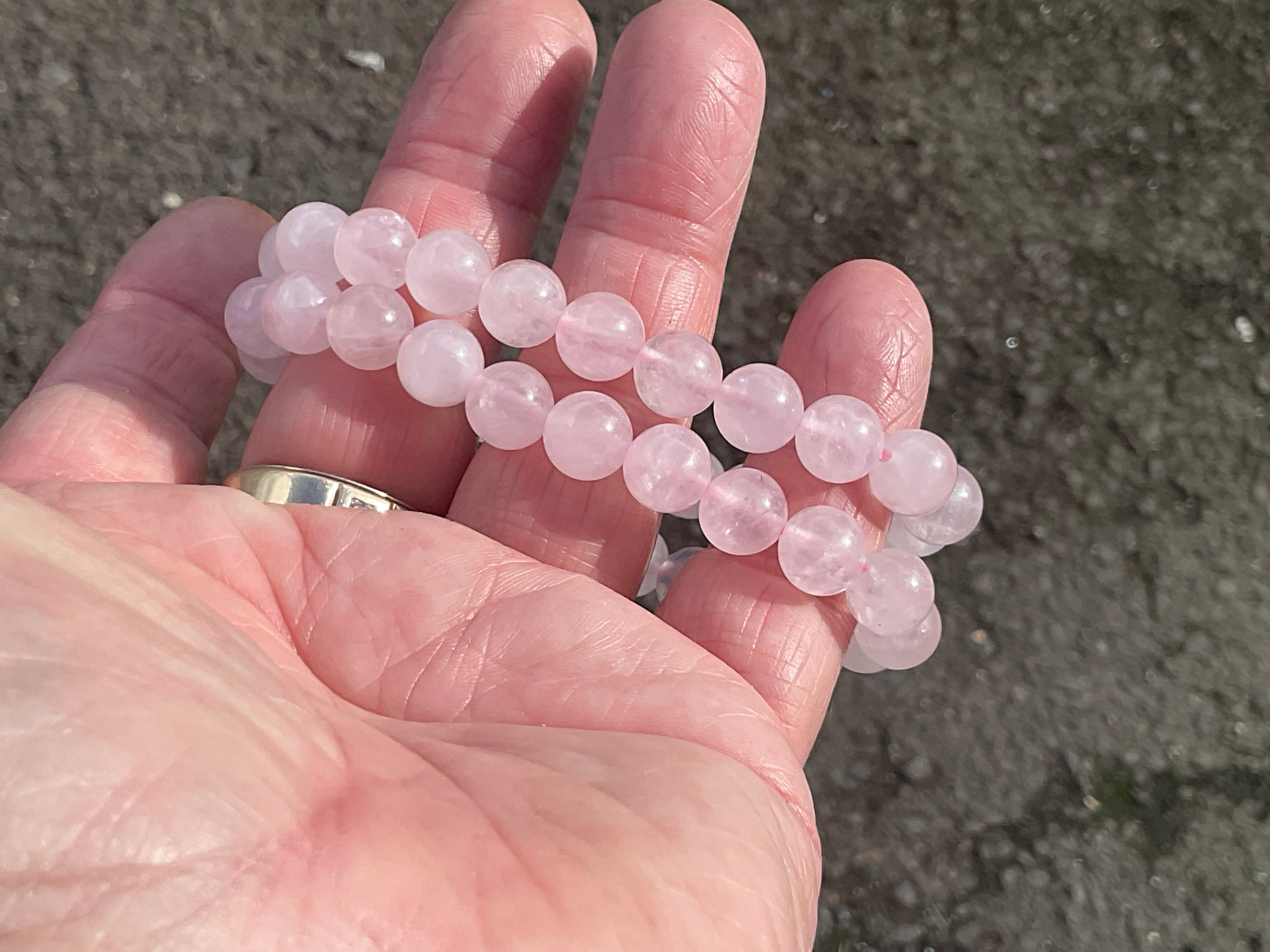 8mm Rose Quartz Bead Bracelet