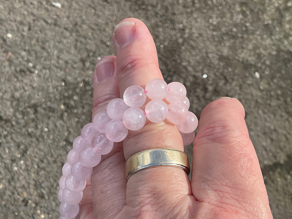 8mm Rose Quartz Bead Bracelet