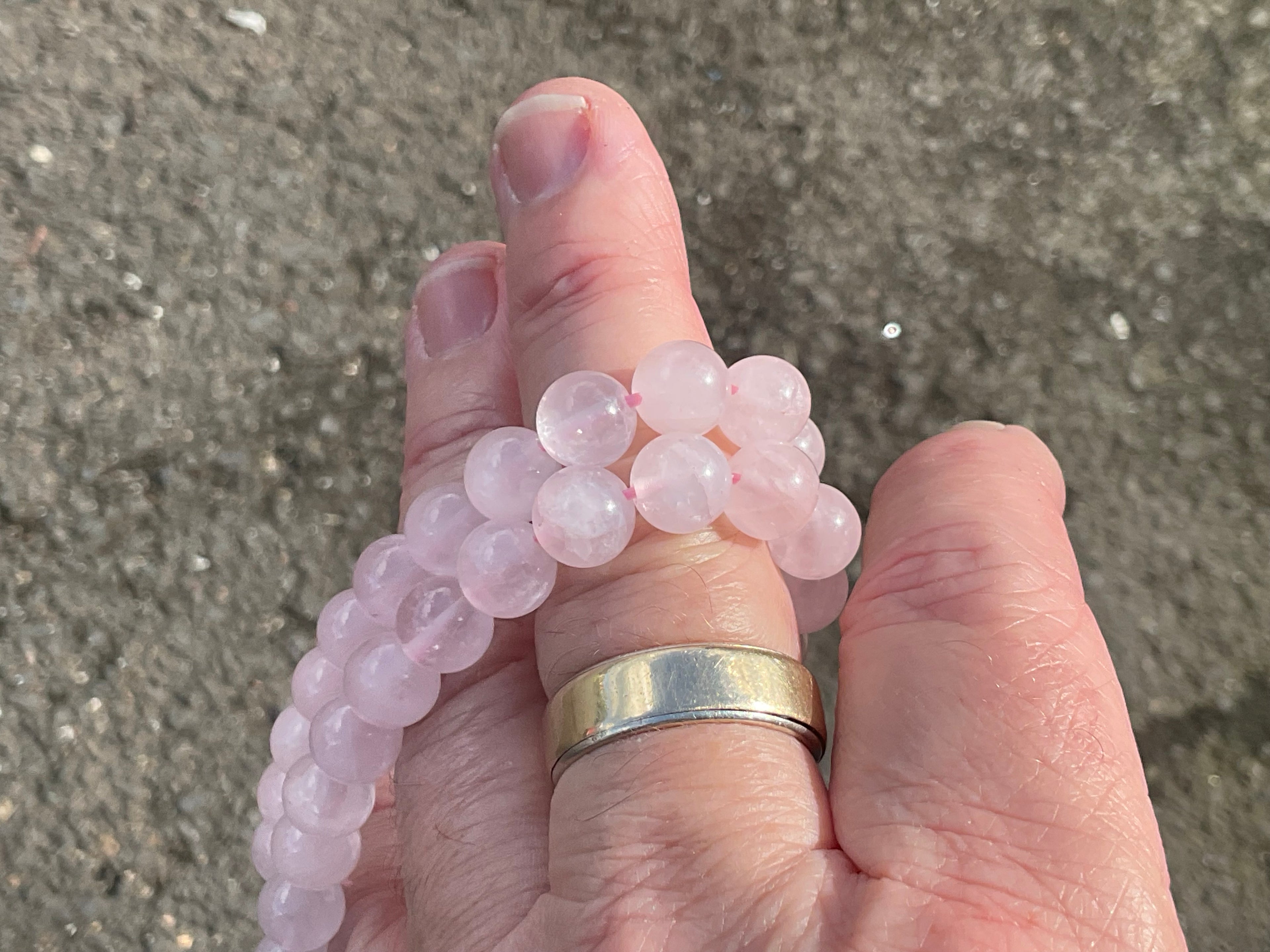 8mm Rose Quartz Bead Bracelet