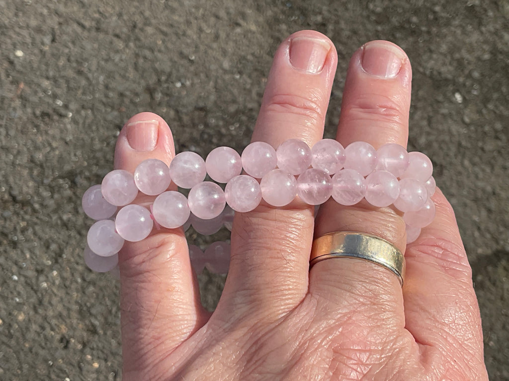 8mm Rose Quartz Bead Bracelet