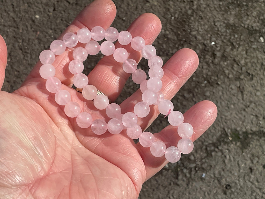 8mm Rose Quartz Bead Bracelet