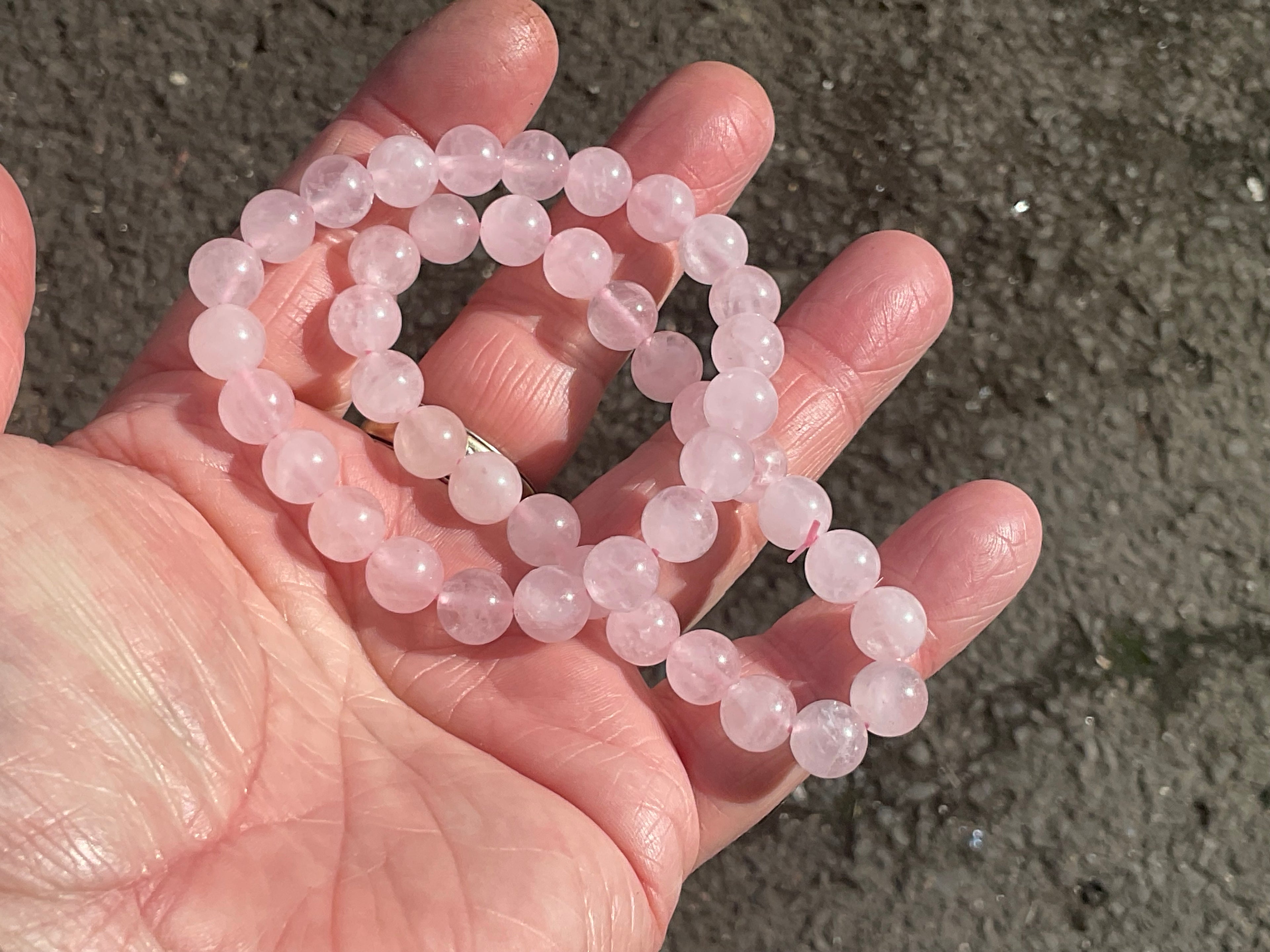 8mm Rose Quartz Bead Bracelet