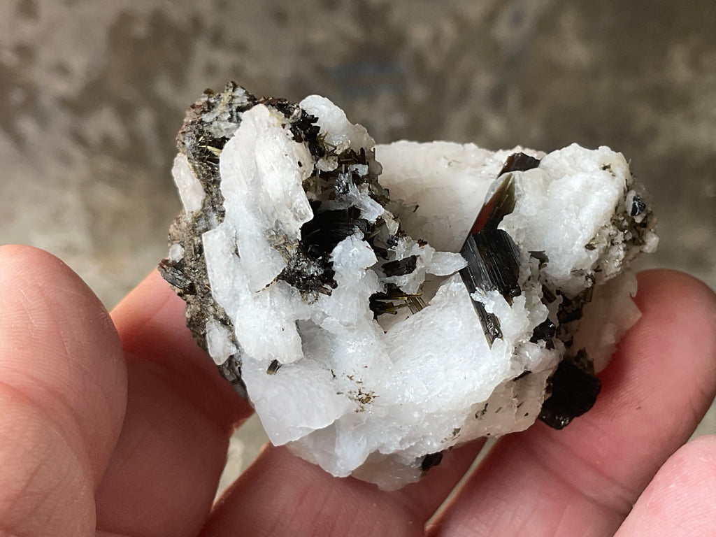76g Green Elbaite (Tourmaline) in Albite Specimen 1B from Pakistan