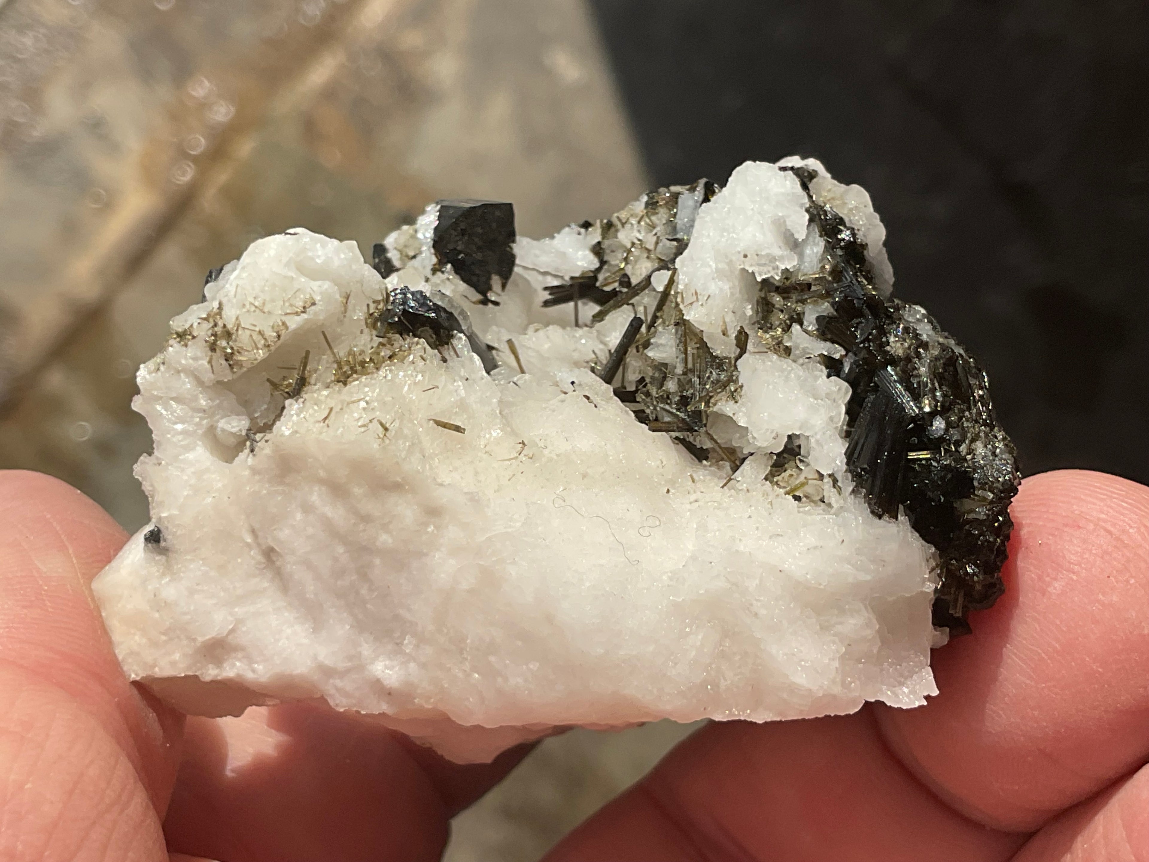 76g Green Elbaite (Tourmaline) in Albite Specimen 1B from Pakistan