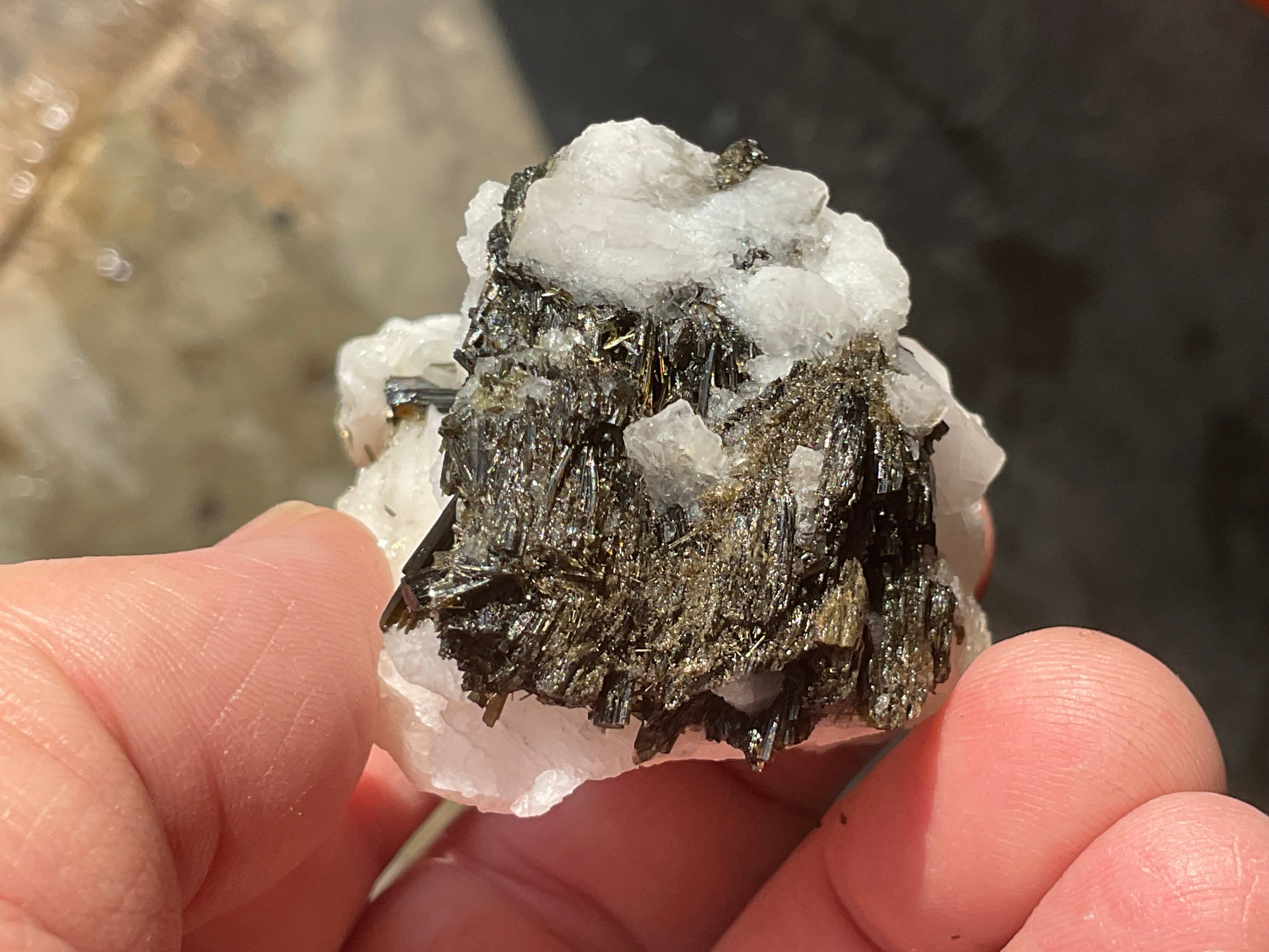 76g Green Elbaite (Tourmaline) in Albite Specimen 1B from Pakistan