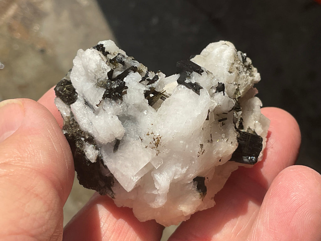 76g Green Elbaite (Tourmaline) in Albite Specimen 1B from Pakistan