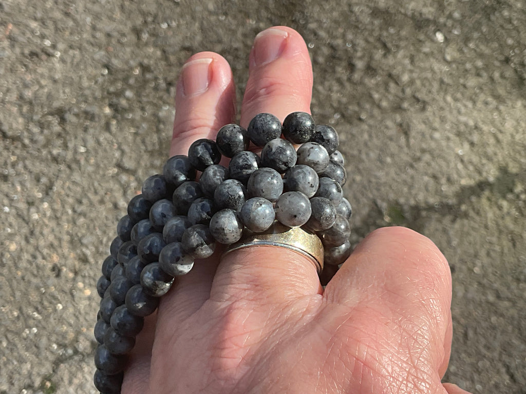 7mm Larvikite Bead Bracelet