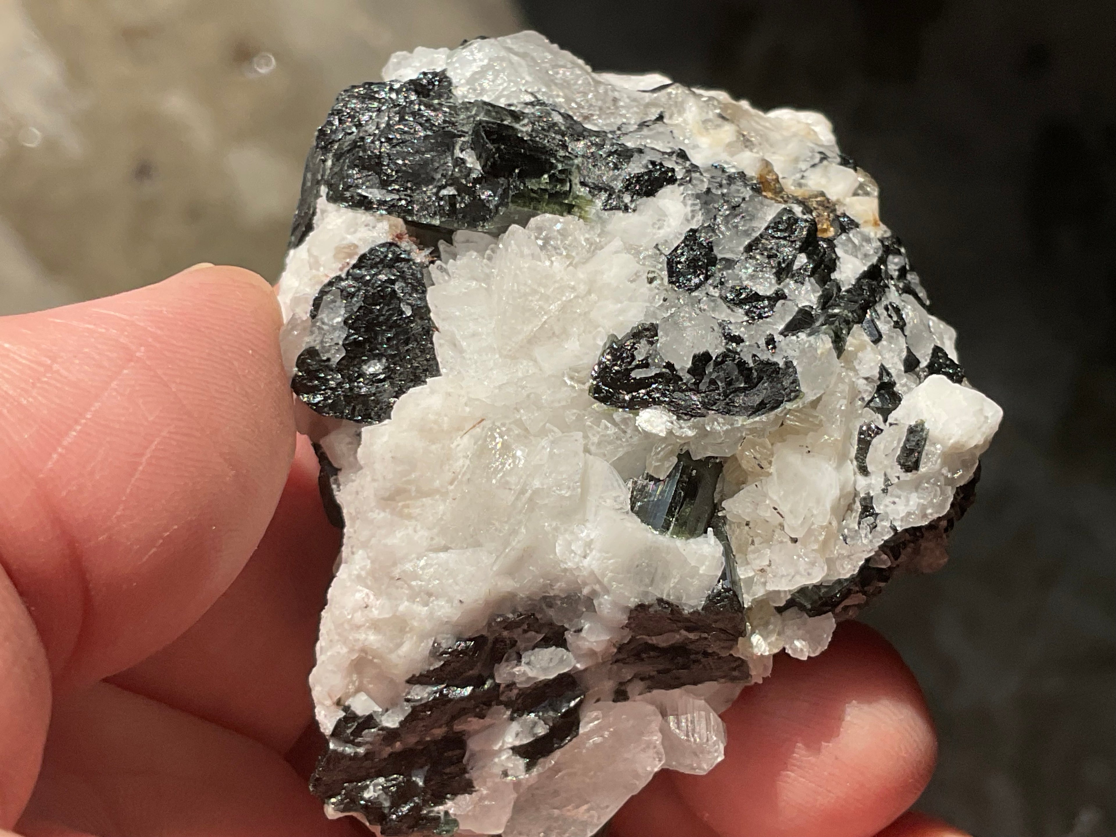 88g Green Elbaite (Tourmaline) in Albite Specimen 1C from Pakistan