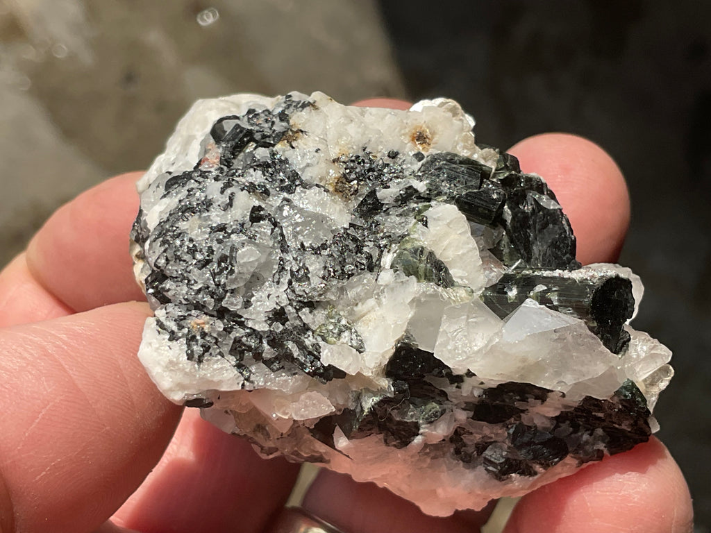 88g Green Elbaite (Tourmaline) in Albite Specimen 1C from Pakistan