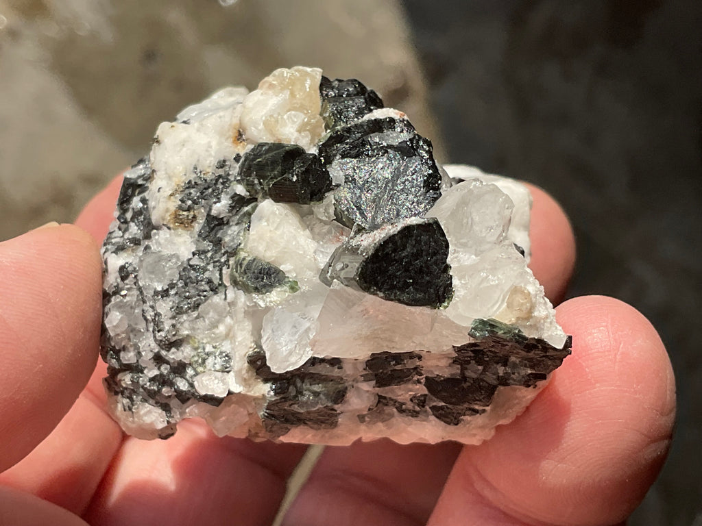 88g Green Elbaite (Tourmaline) in Albite Specimen 1C from Pakistan
