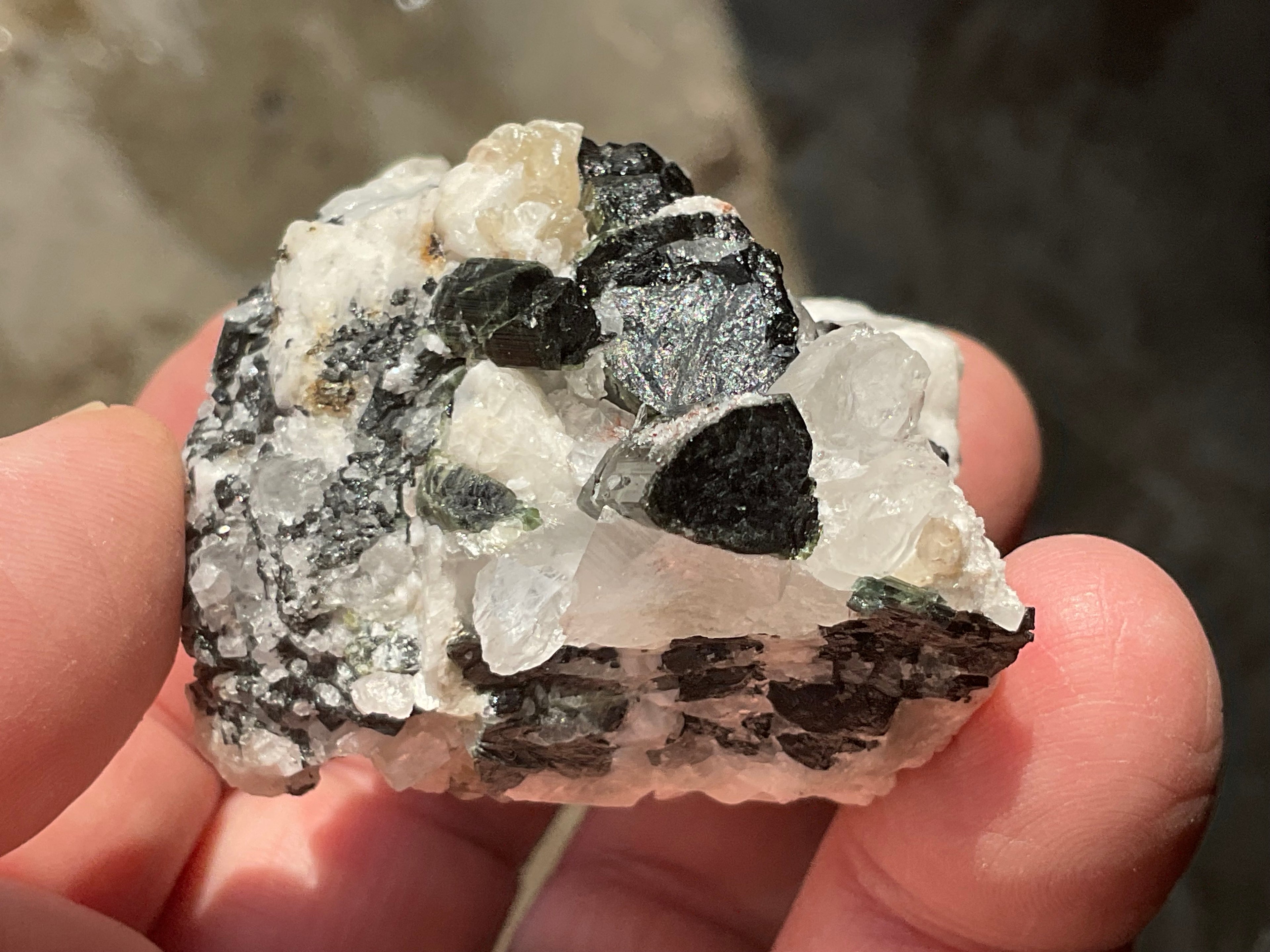88g Green Elbaite (Tourmaline) in Albite Specimen 1C from Pakistan