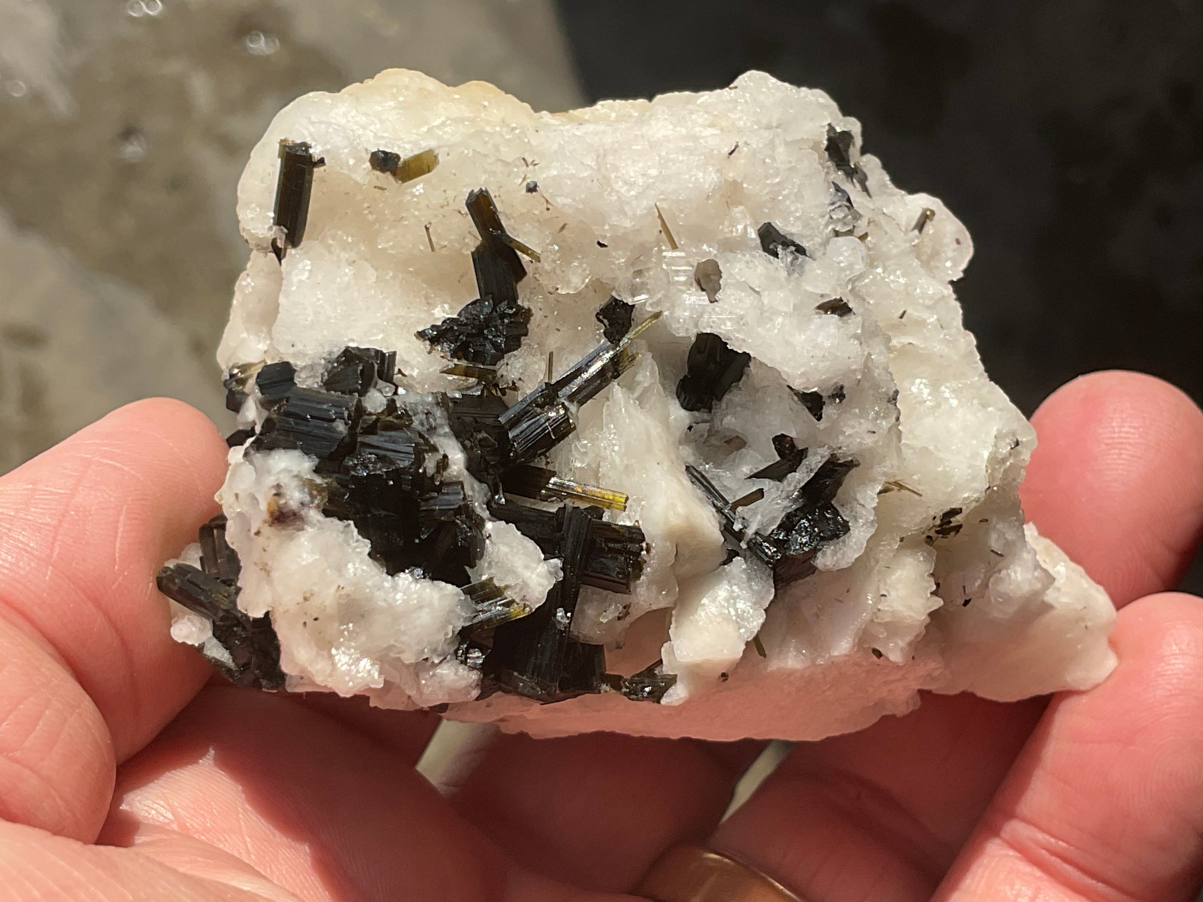 162g Green Elbaite (Tourmaline) in Albite Specimen 2A from Pakistan