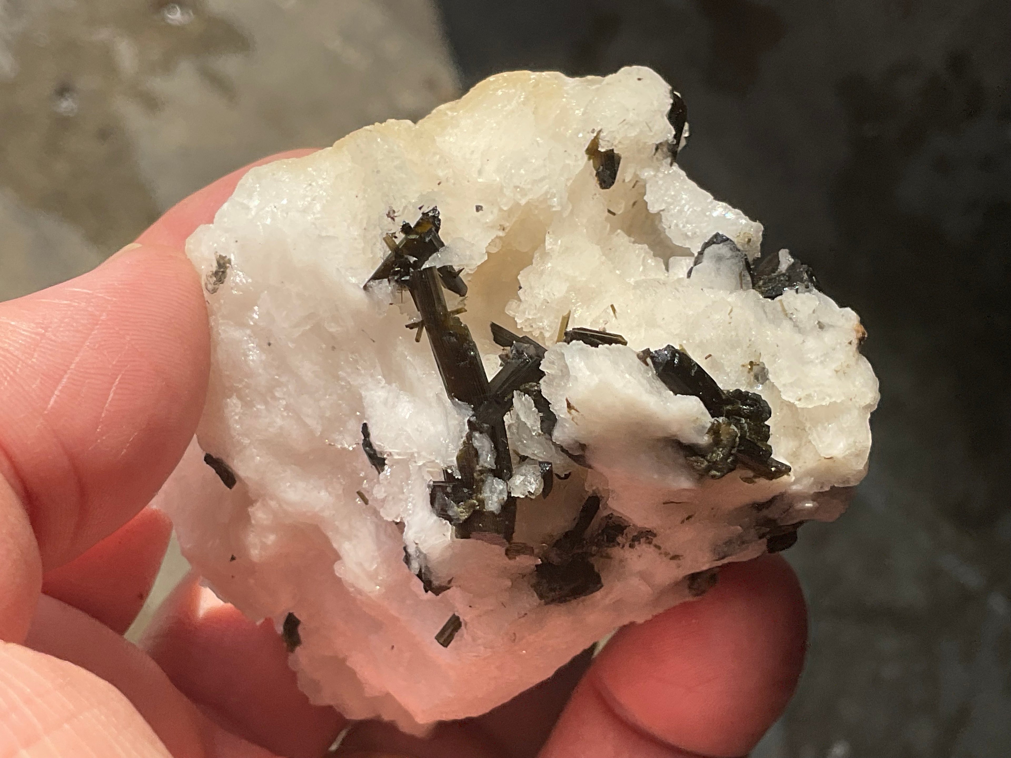 162g Green Elbaite (Tourmaline) in Albite Specimen 2A from Pakistan