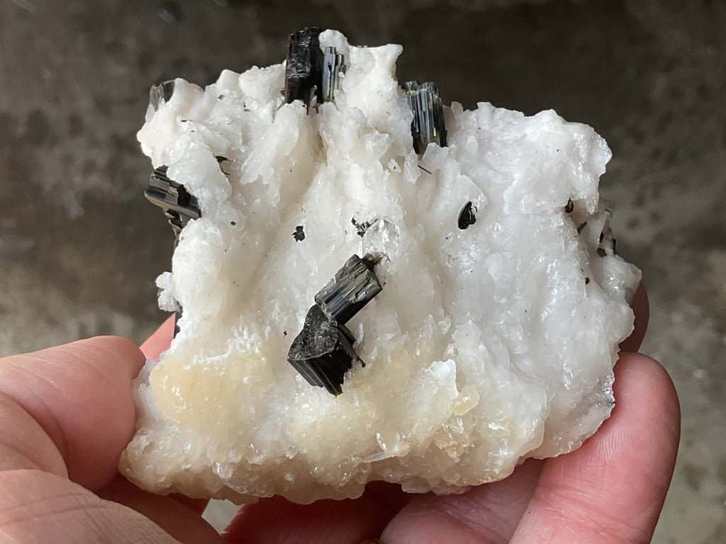 200g Green Elbaite (Tourmaline) in Albite Specimen 2B from Pakistan
