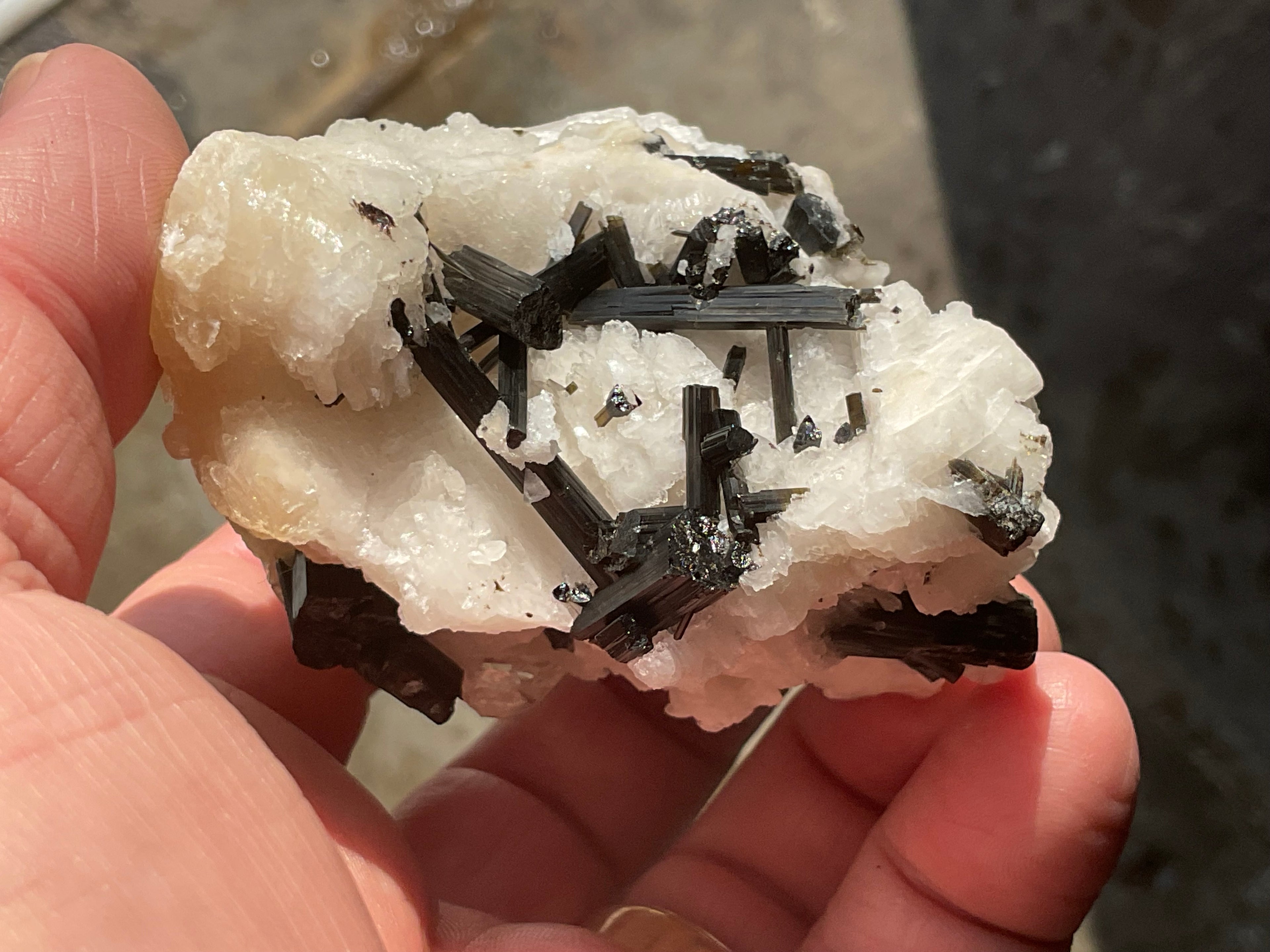 200g Green Elbaite (Tourmaline) in Albite Specimen 2B from Pakistan
