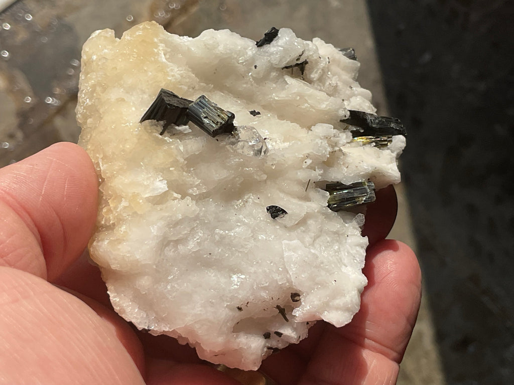 200g Green Elbaite (Tourmaline) in Albite Specimen 2B from Pakistan