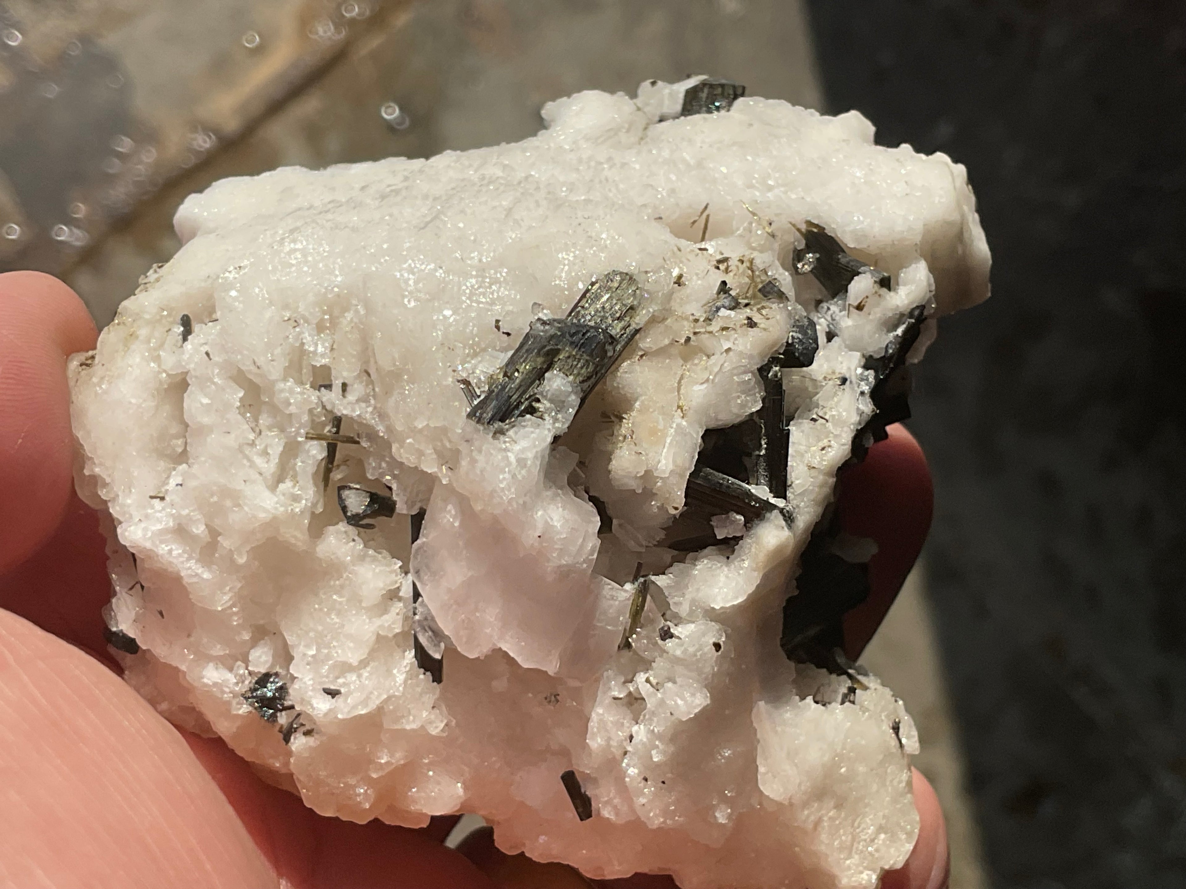 200g Green Elbaite (Tourmaline) in Albite Specimen 2B from Pakistan