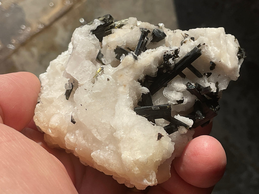 200g Green Elbaite (Tourmaline) in Albite Specimen 2B from Pakistan