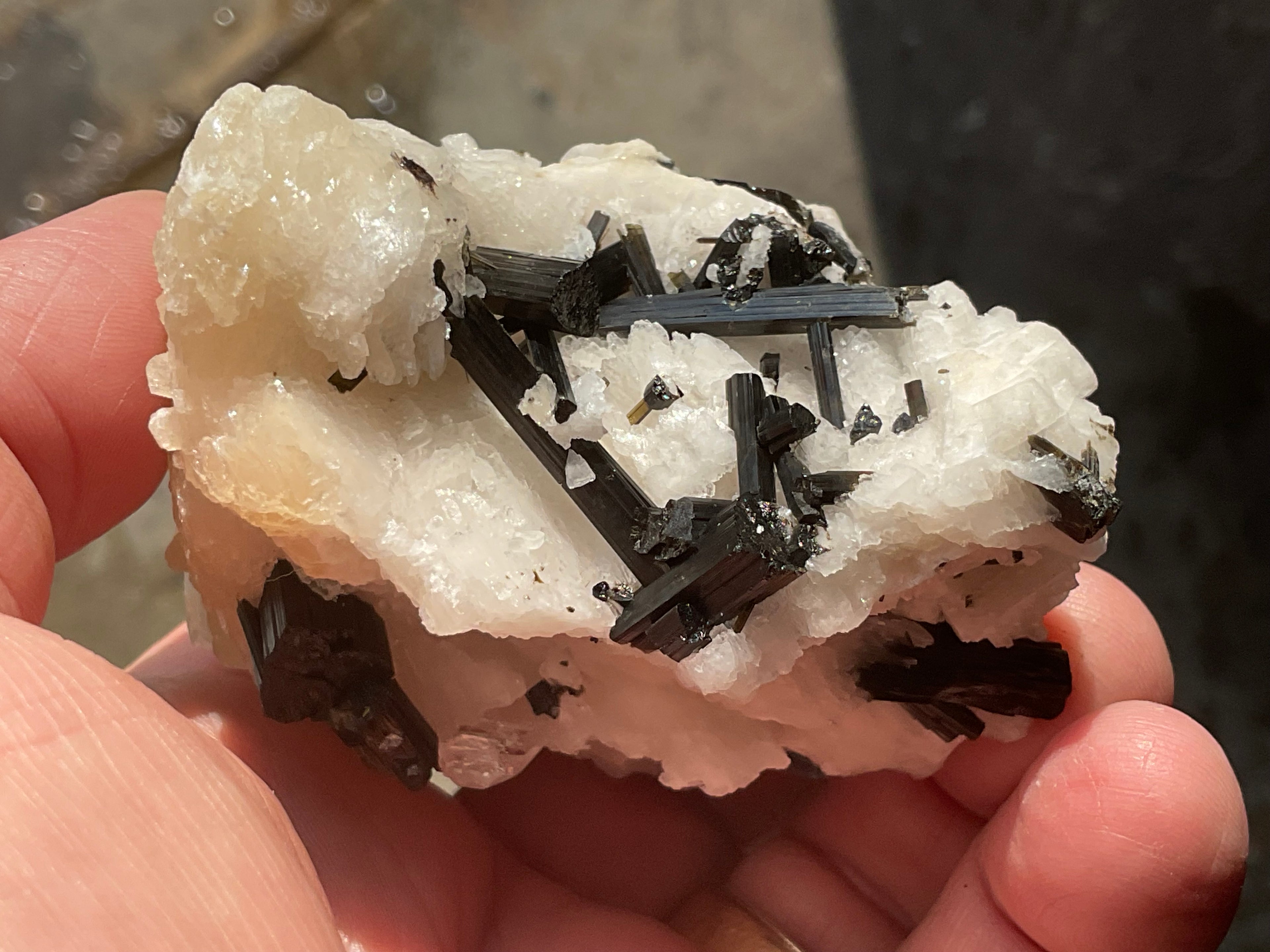 200g Green Elbaite (Tourmaline) in Albite Specimen 2B from Pakistan