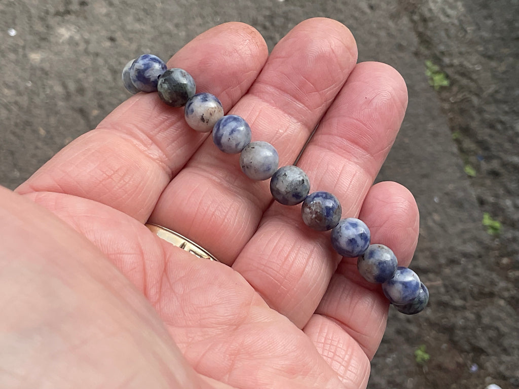 8mm Sodalite Bead Bracelet