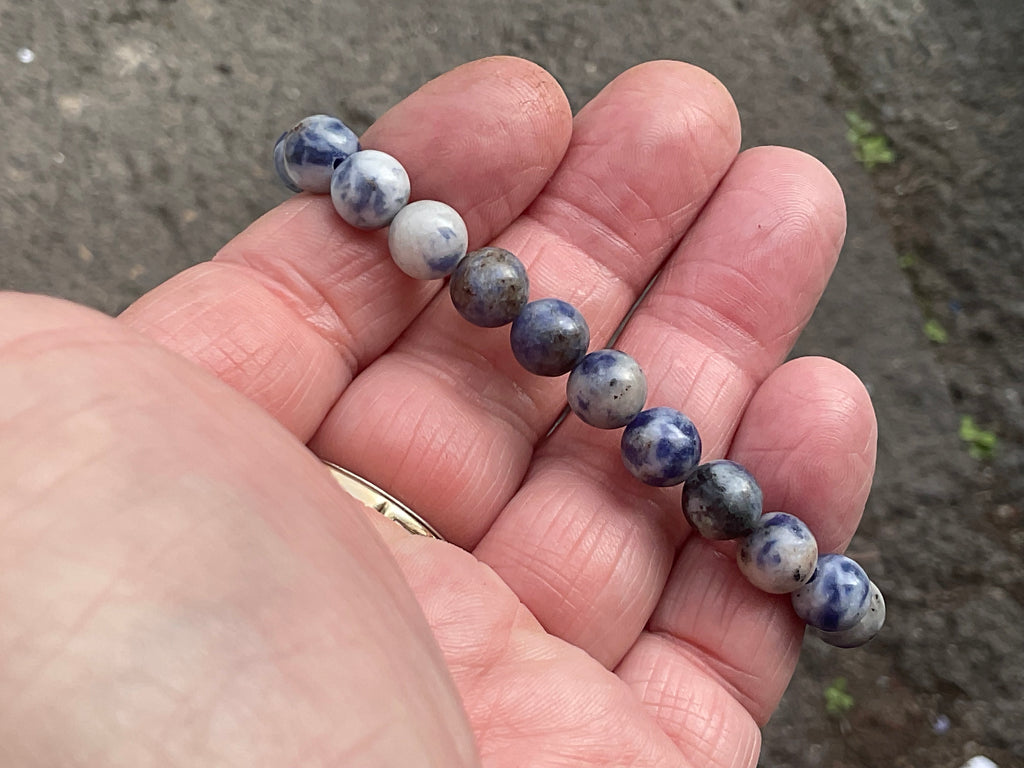 8mm Sodalite Bead Bracelet