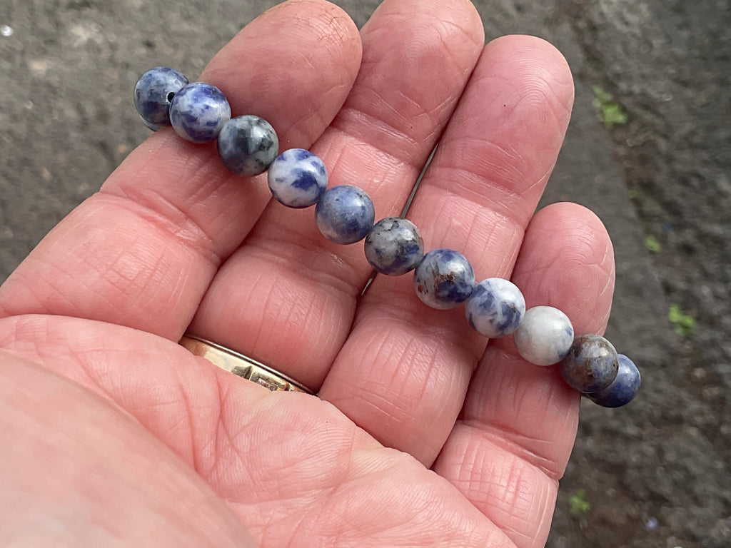 8mm Sodalite Bead Bracelet