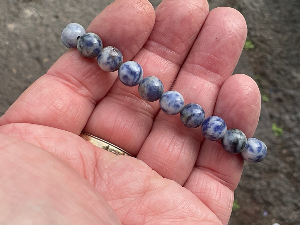 8mm Sodalite Bead Bracelet