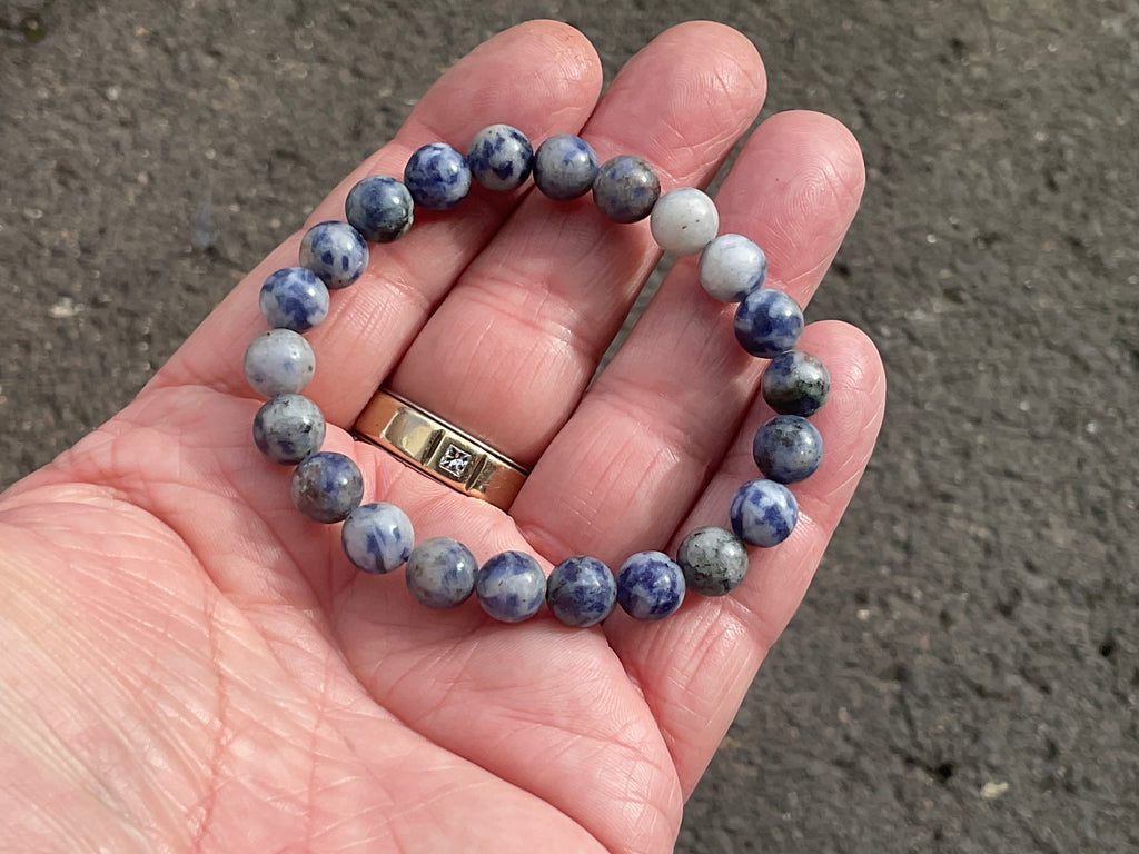 8mm Sodalite Bead Bracelet
