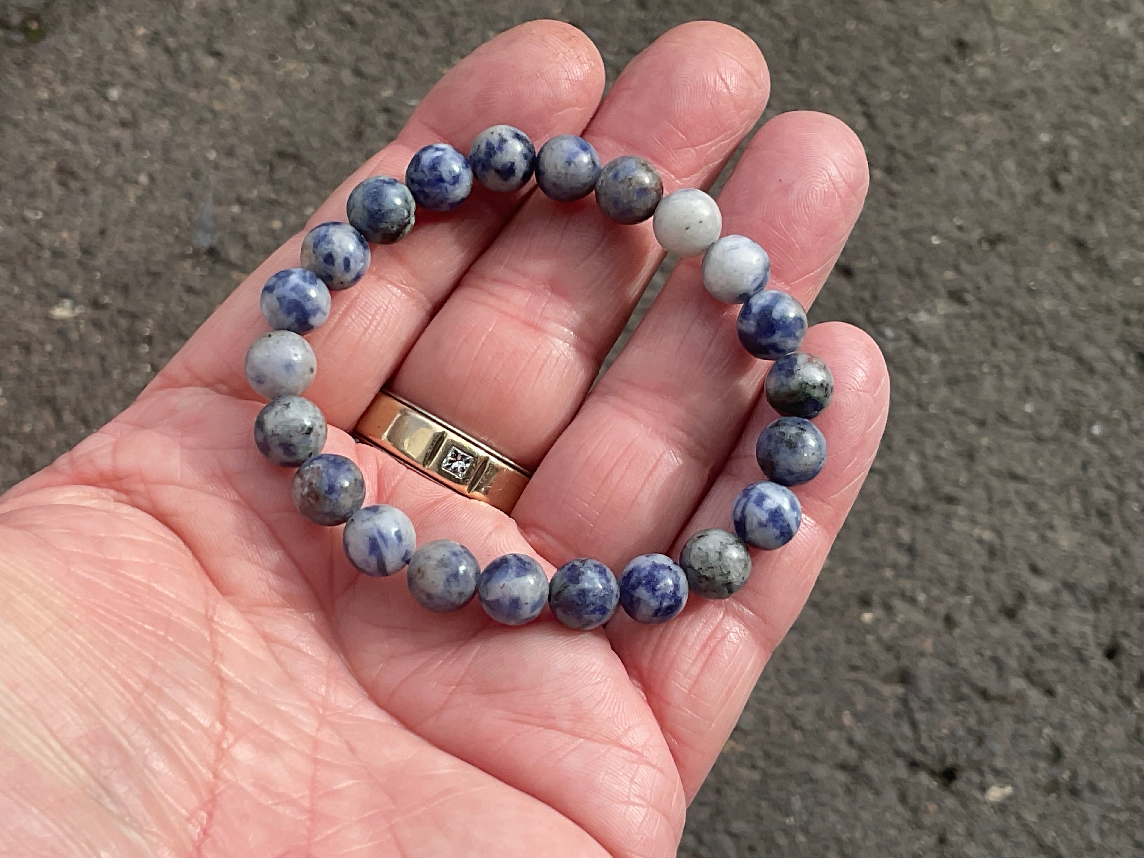 8mm Sodalite Bead Bracelet