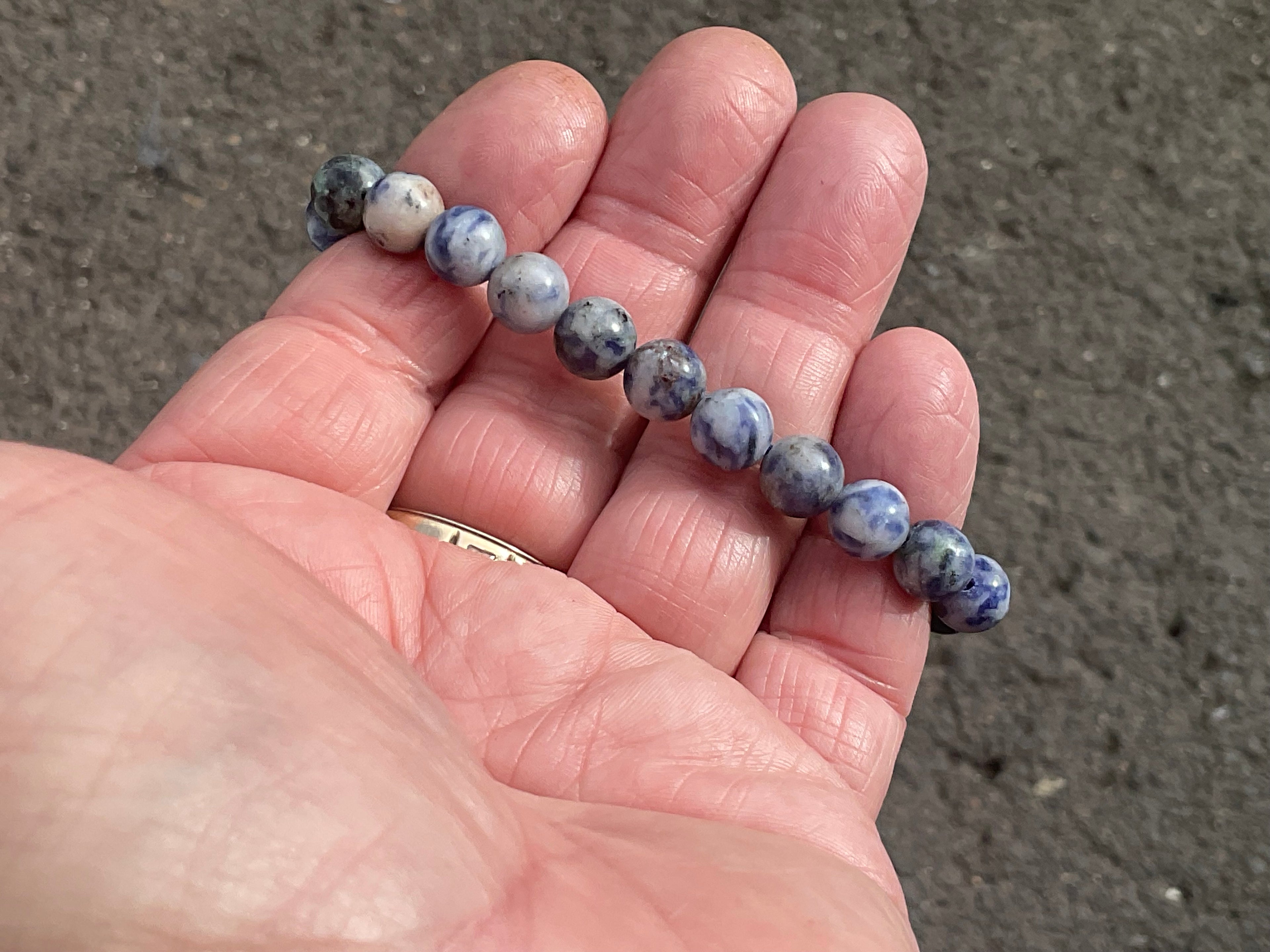 8mm Sodalite Bead Bracelet
