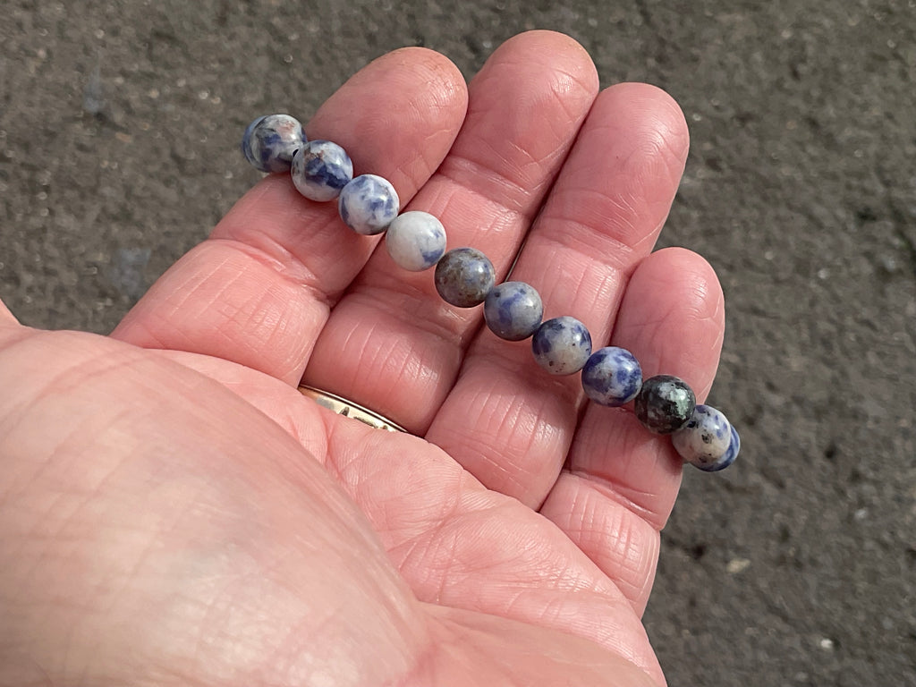 8mm Sodalite Bead Bracelet