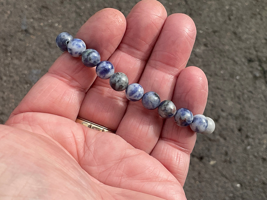 8mm Sodalite Bead Bracelet