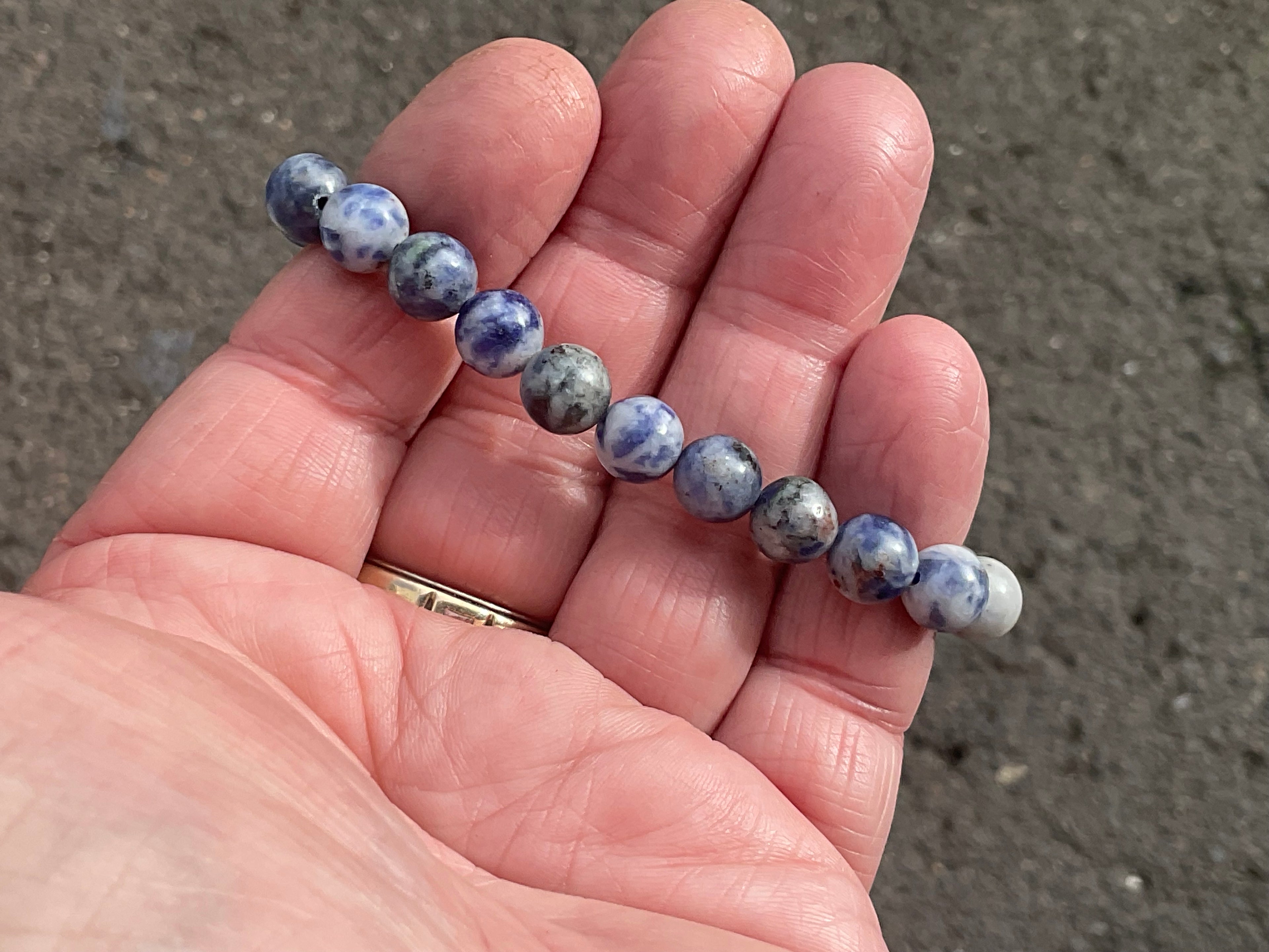 8mm Sodalite Bead Bracelet
