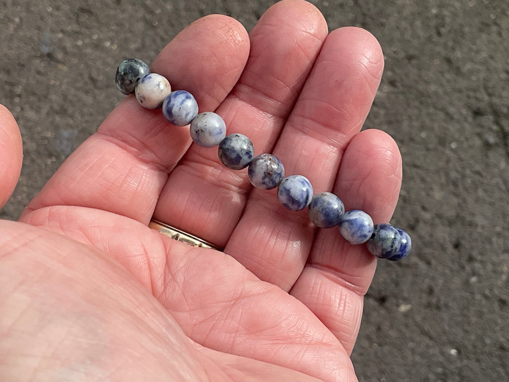 8mm Sodalite Bead Bracelet