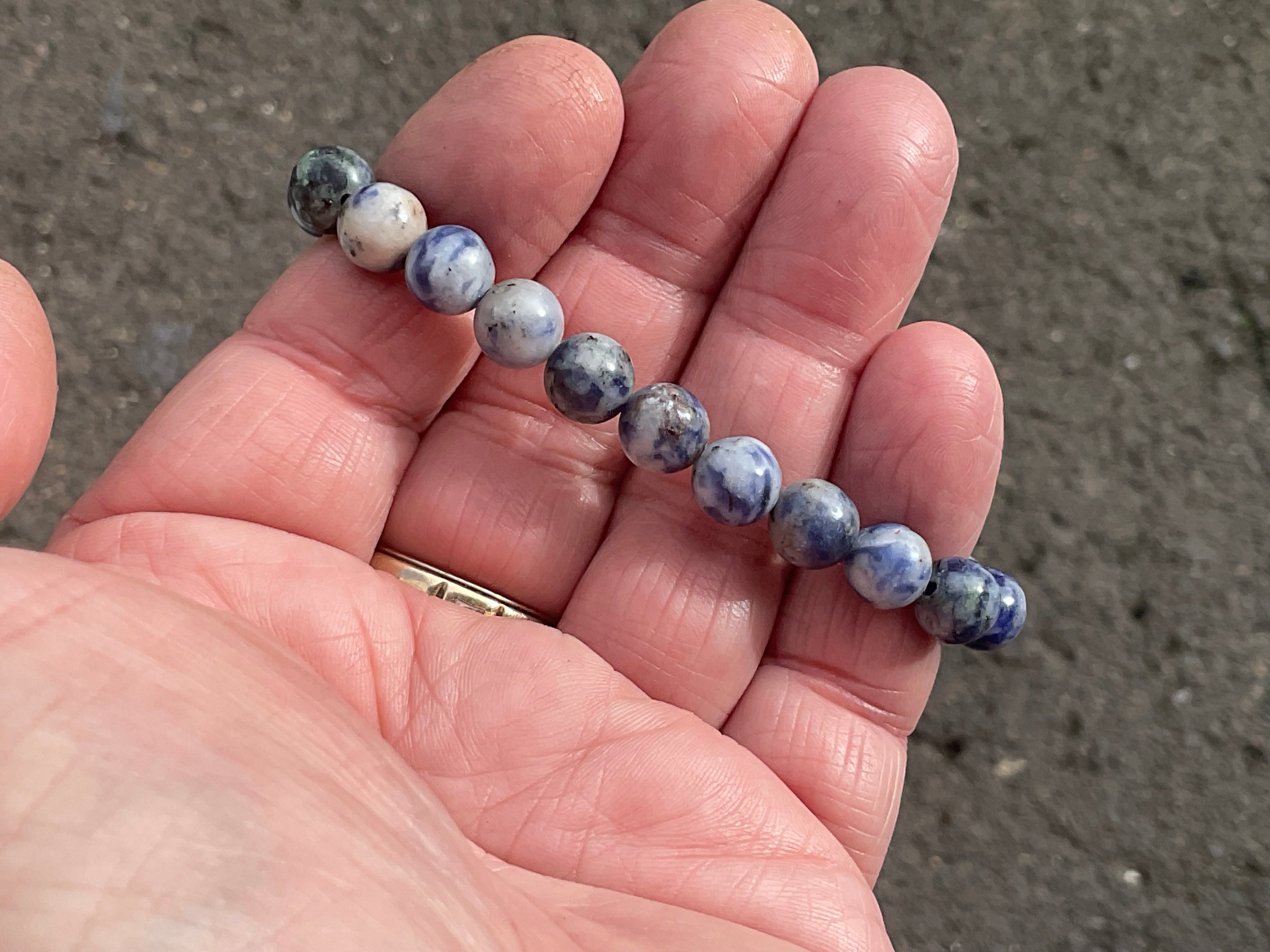 8mm Sodalite Bead Bracelet