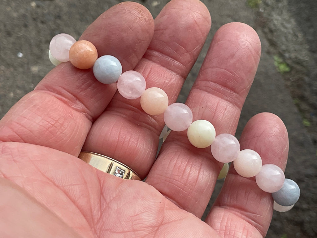 8 mm Morganite Bead Bracelet