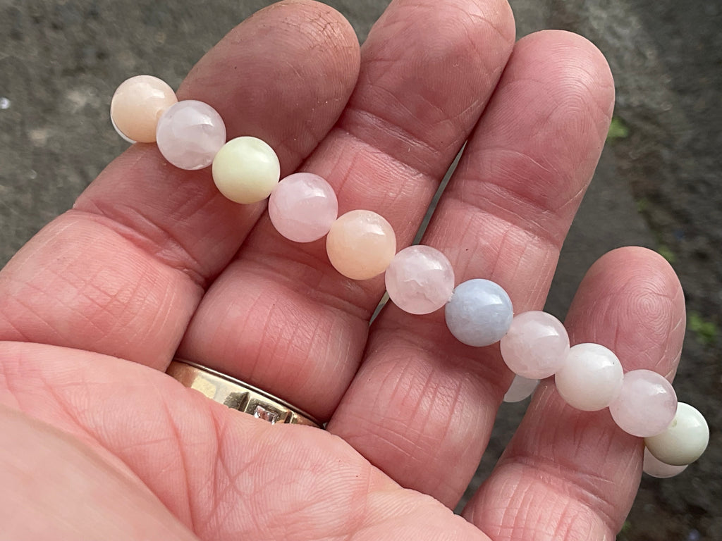 8 mm Morganite Bead Bracelet