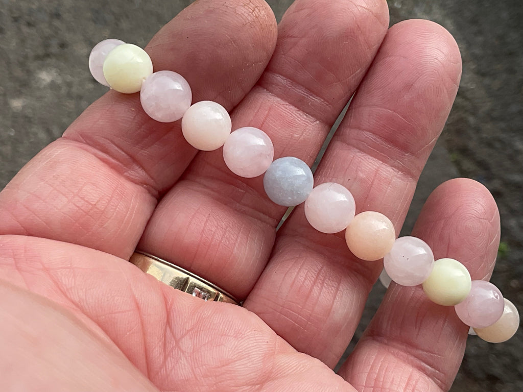 8 mm Morganite Bead Bracelet