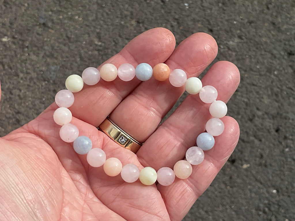 8 mm Morganite Bead Bracelet