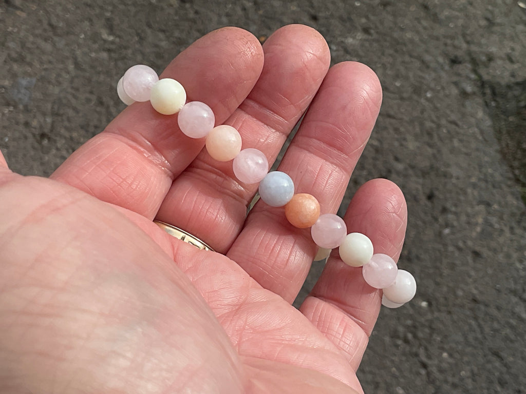 8 mm Morganite Bead Bracelet