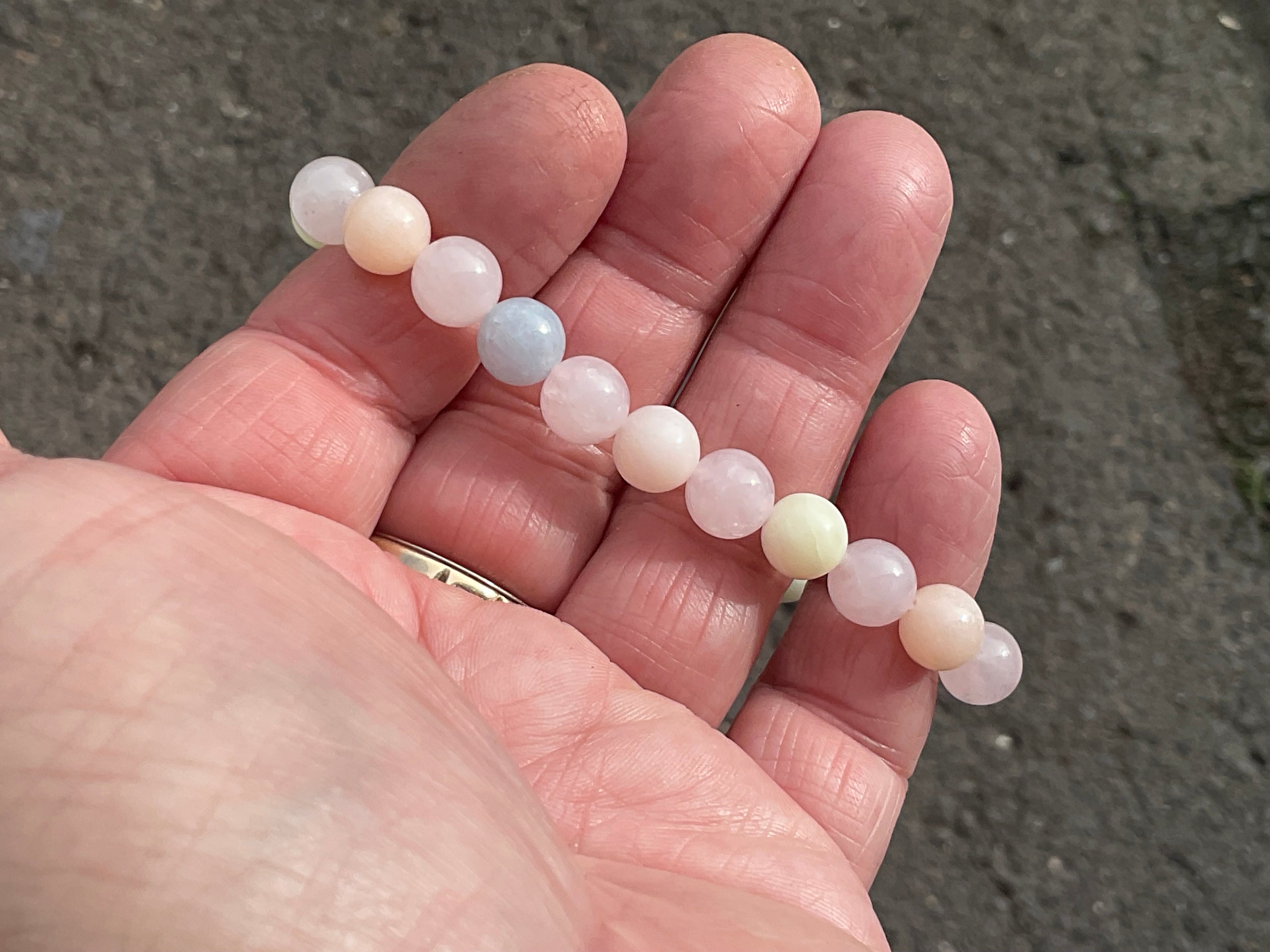 8 mm Morganite Bead Bracelet