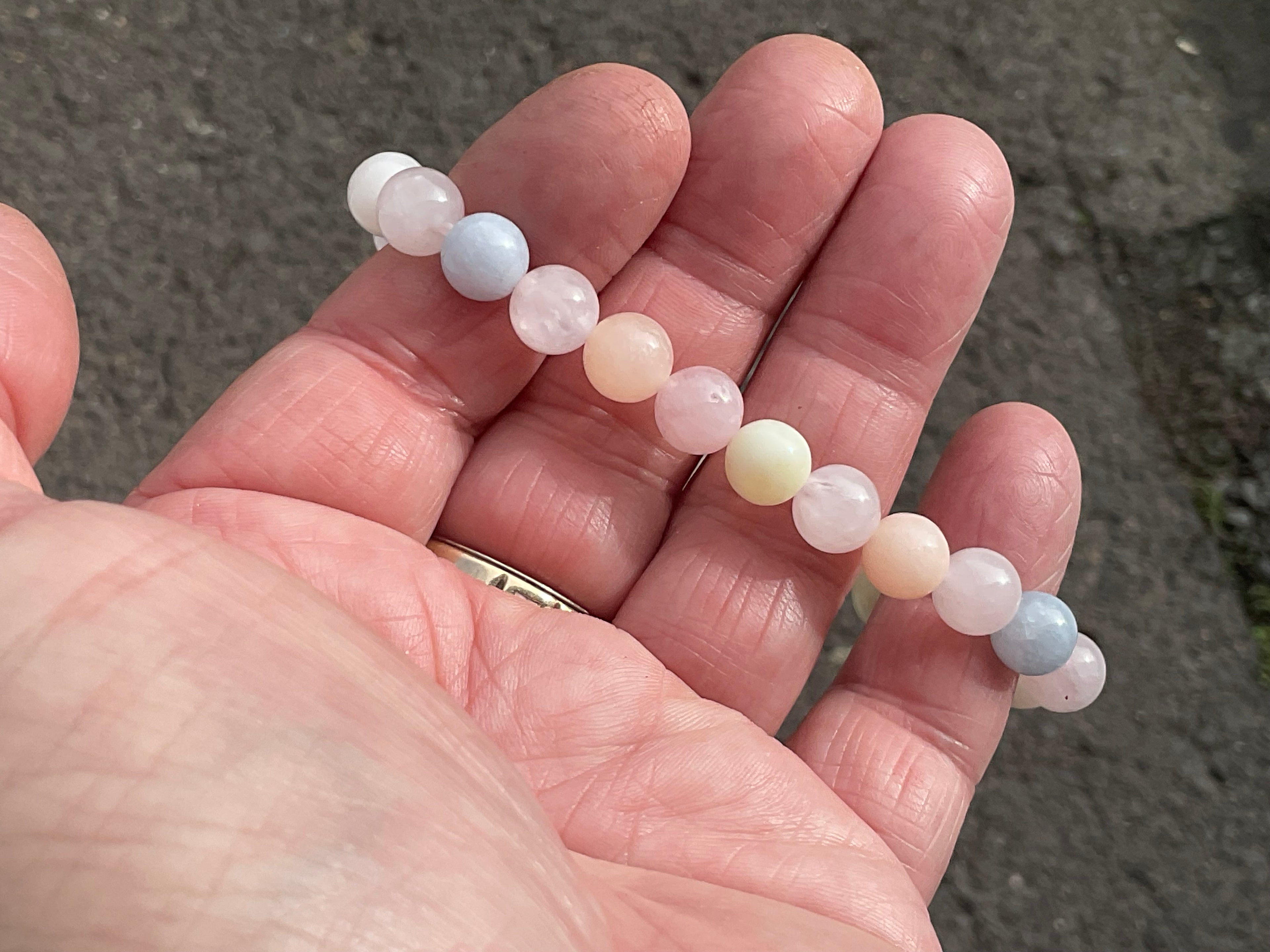 8 mm Morganite Bead Bracelet