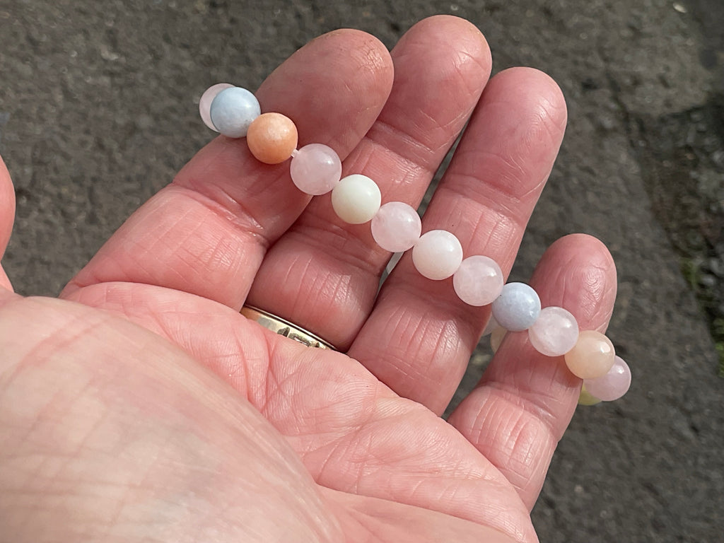 8 mm Morganite Bead Bracelet
