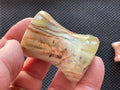 Green Banded Onyx (Calcite) Pedestal Style Sphere Stand 2B