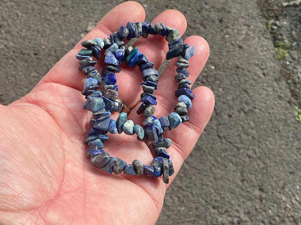 Lapis Lazuli Stone Chip Bracelet