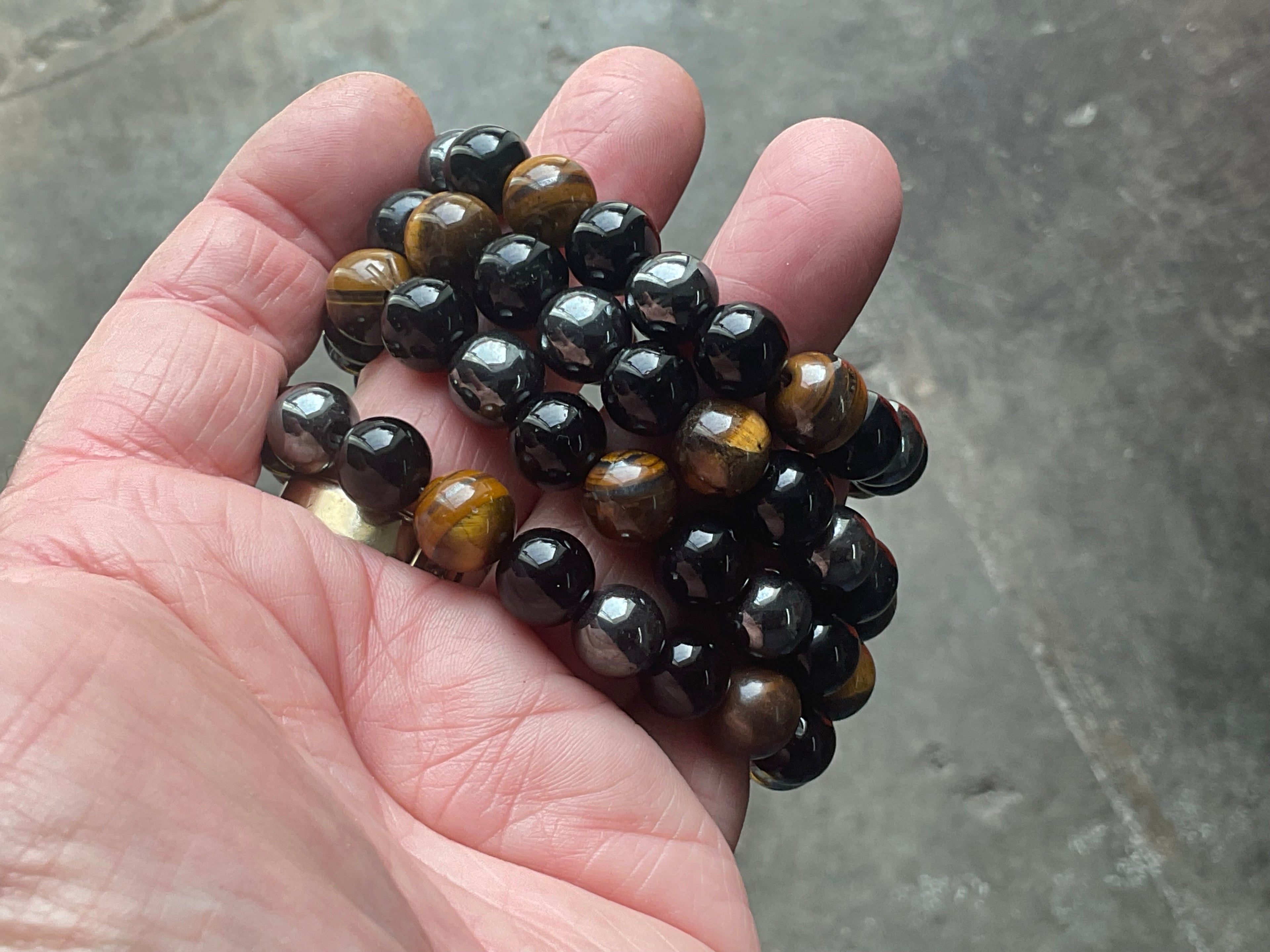 Triple Protection 10mm Bead Bracelet
