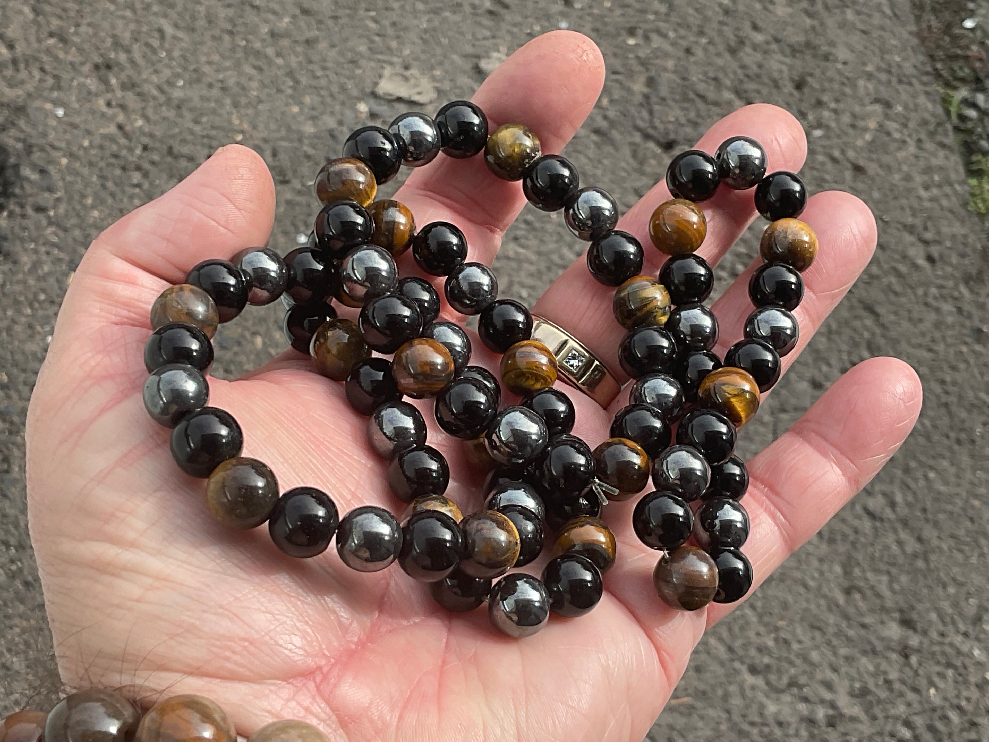 Triple Protection 10mm Bead Bracelet