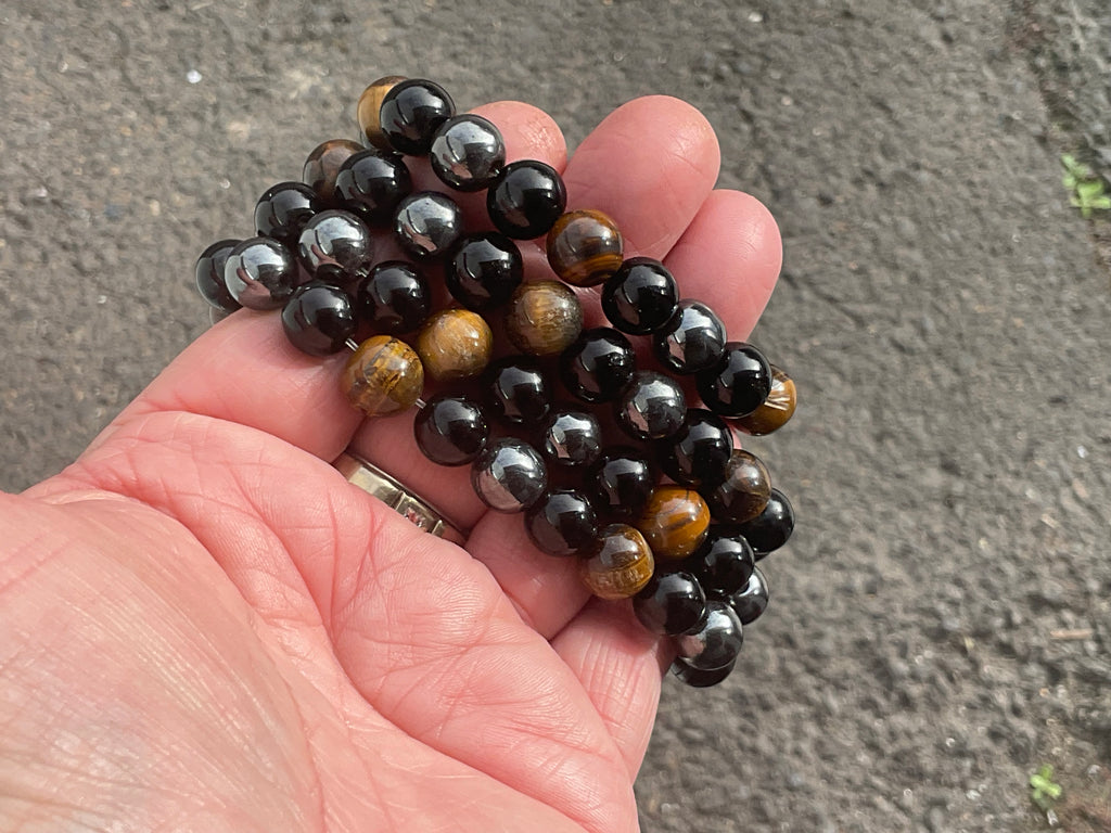 Triple Protection 10mm Bead Bracelet