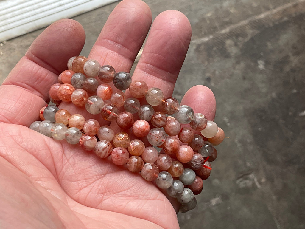 Sunstone 6mm Bead Bracelet